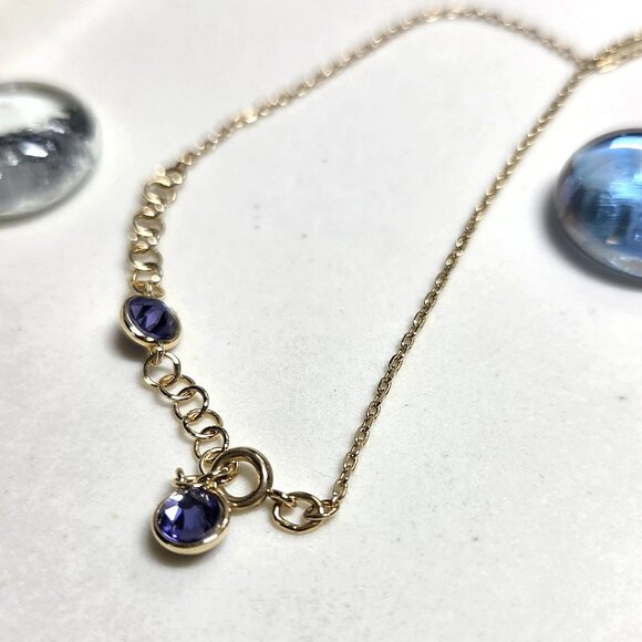 Swarovski Chroma Crystal Pendant Necklace Gold Tone Multi Colour Combination - Picture 12 of 12